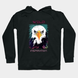 Eagle Wild Nature Animal Colors Art Painting Hoodie